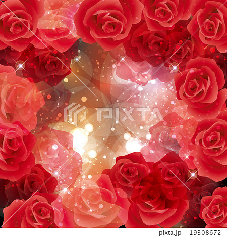 薔薇 五月 綺麗 背景のイラスト素材