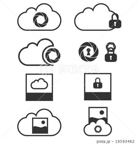 クラウド アイコン バックアップ ベクタのイラスト素材