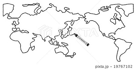 Pe71 世界地図 手書き 書き方