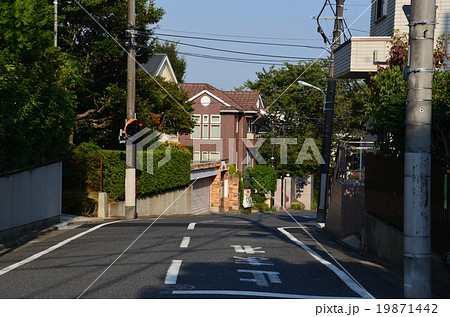 住宅地 田園調布 街並み 戸建ての写真素材