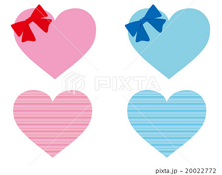 バレンタイン メッセージカード ハートの素材 Popカードのイラスト素材
