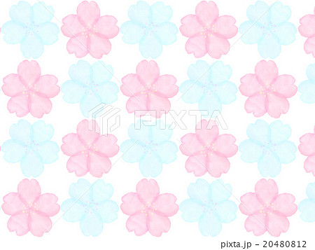 桜 花柄 壁紙 模様のイラスト素材