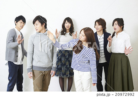 ビンタ 女性の写真素材