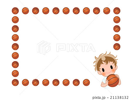 スポーツ フレーム バスケットボール バスケのイラスト素材
