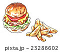 ハンバーガーのイラストのイラスト素材