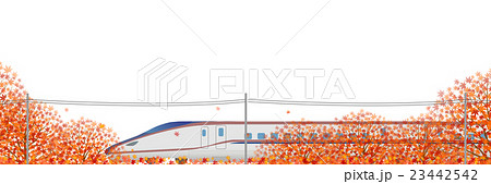北陸新幹線のイラスト素材