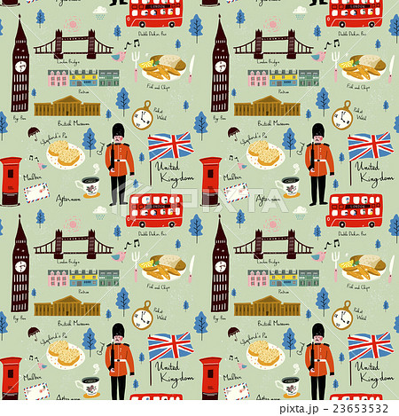 ベクトル イギリス 英国 名所のイラスト素材