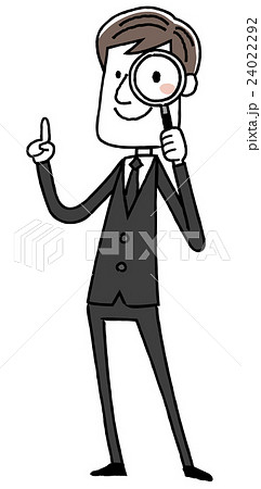 身だしなみチェックのイラスト素材