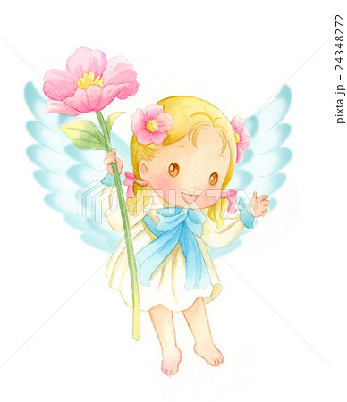 天使 エンジェル 幼児 子供のイラスト素材