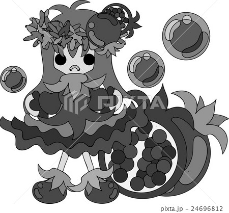 ざくろ姫のイラスト素材