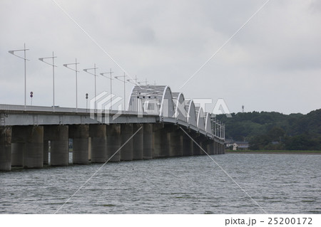 北浦橋梁の写真素材