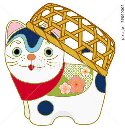 縁起物 張り子 張り子の犬 伝統のイラスト素材