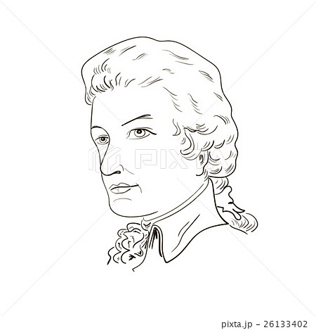 モーツアルトのイラスト素材