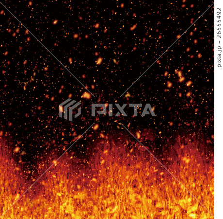 火の粉 炎 背景 Cgのイラスト素材