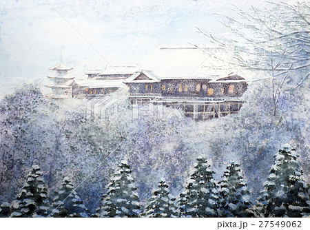 清水寺 世界遺産 京都 寺のイラスト素材 - PIXTA