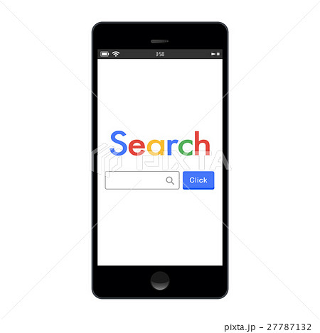 Android 画面 タッチパネルの写真素材
