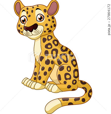 Cute Cheetah Sittingのイラスト素材 27864172 Pixta