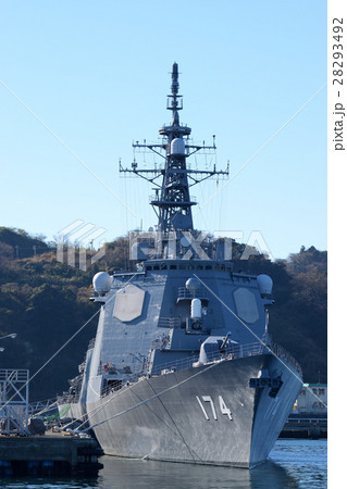 護衛艦きりしまの写真素材