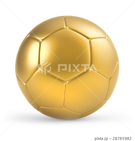 ボール サッカーボール 金色 ゴールドの写真素材 - PIXTA