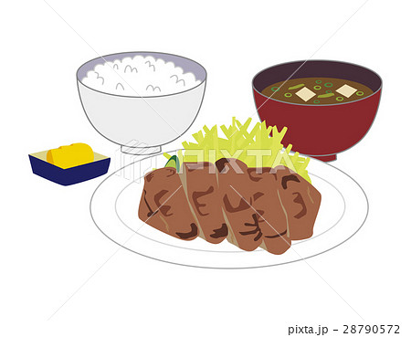 照り焼きチキンのイラスト素材