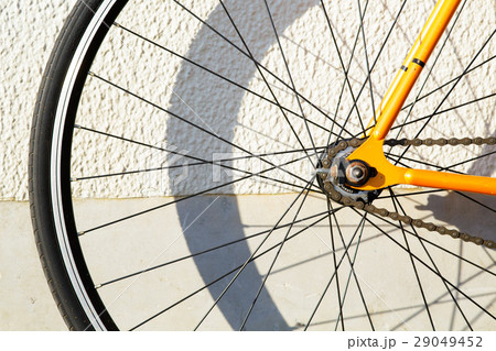 ピストバイク ピスト スキッド 自転車の写真素材