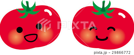 トマト キャラクター キャラ とまとのイラスト素材 Pixta
