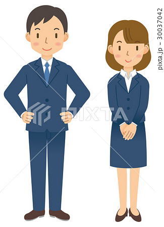 ビジネスマン 男性 女性 社会人のイラスト素材