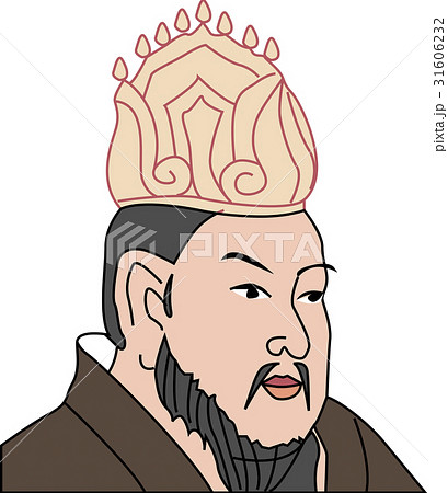 2代隋皇帝 アジア イラスト イラストレーションの写真素材