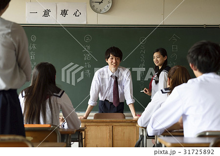 学級委員長の写真素材