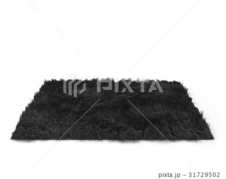 もじゃもじゃ シャギー じゅうたん カーペットのイラスト素材