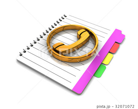 電話帳のイラスト素材