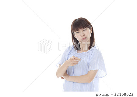 腹立たしいの写真素材