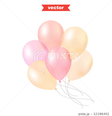 ベクター 風船 バルーン パステルのイラスト素材