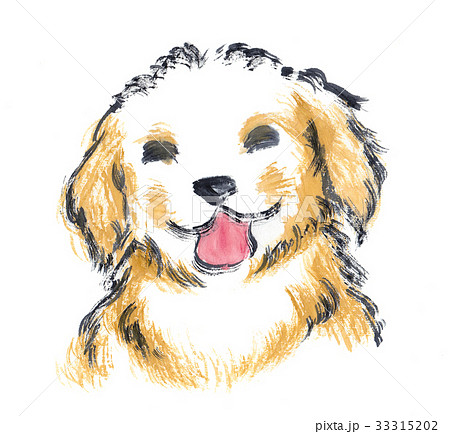 犬 水墨画 戌年 動物のイラスト素材 犬 水墨画 戌年 動物のイラスト素材