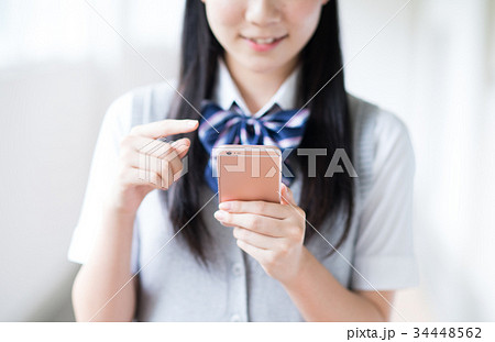 女子高生の写真素材