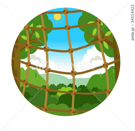 アスレチックのイラスト素材