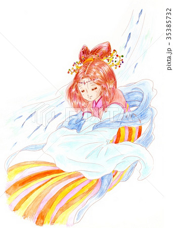 乙姫のイラスト素材