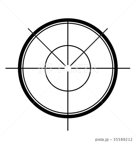 照準 ターゲット 的 レーダースコープのイラスト素材