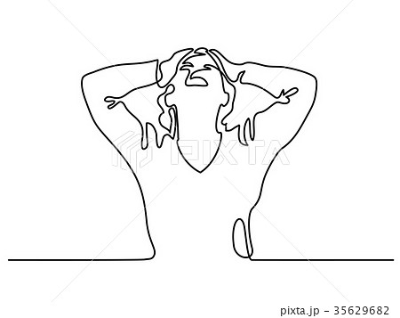 口 叫び 叫ぶ 悲鳴のイラスト素材