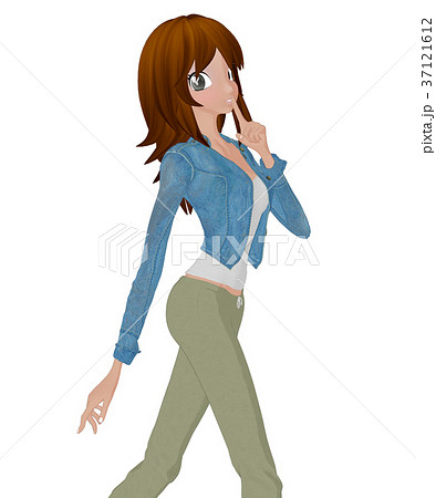 人物 女性 内緒 ポーズ 秘密 若い かわいい おしゃれのイラスト素材