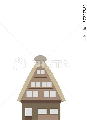 合掌造りのイラスト素材