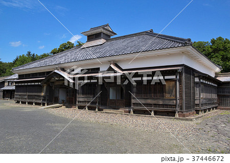 旧青山家漁家住宅 北海道開拓の村 家屋 歴史の写真素材