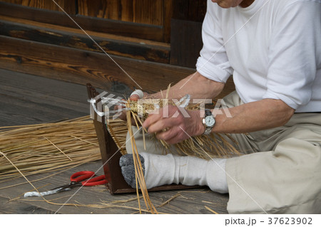 草履 わらじ 伝統工芸 工芸品の写真素材