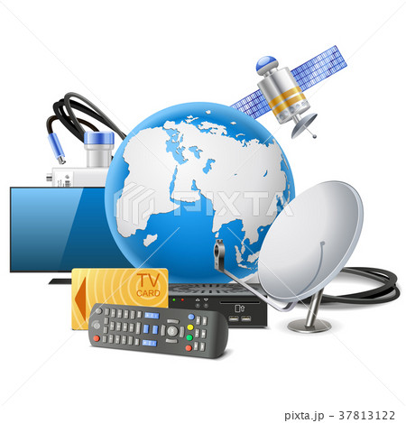 空中ディスプレイのイラスト素材