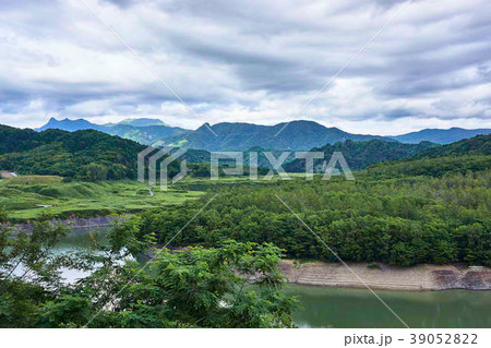 夕張山地の写真素材
