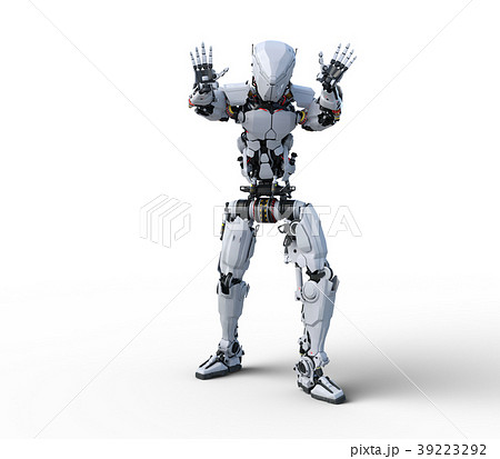 人型ロボットのイラスト素材