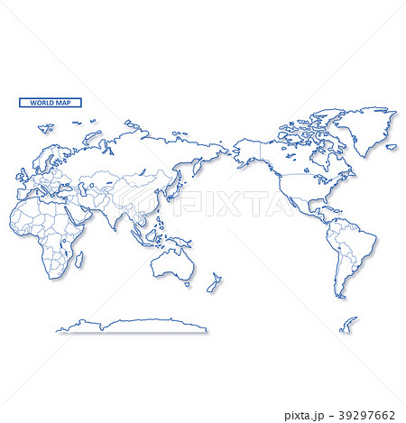 白地図のイラスト素材