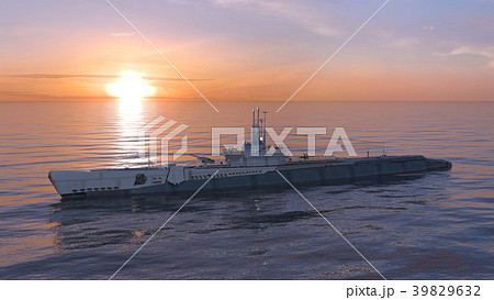 イージス艦のイラスト素材