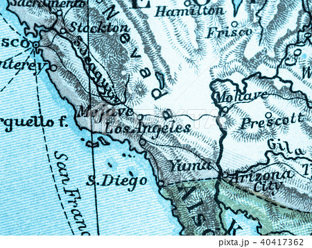 ロサンゼルス 地図の写真素材