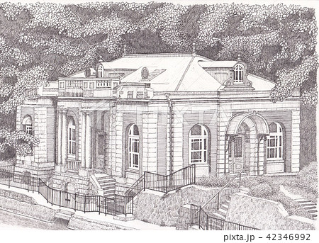 九条山浄水場ポンプ室のイラスト素材